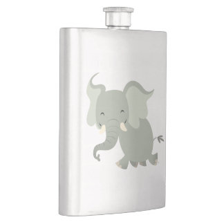 Cantil Cute Merry Cartoon Elefante Garrafa Clássica