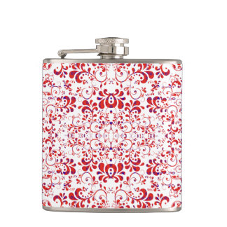 Cantil Cute red white floral pattern