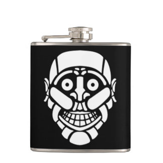 Cantil Cybersmily logo Cyberpunk flask