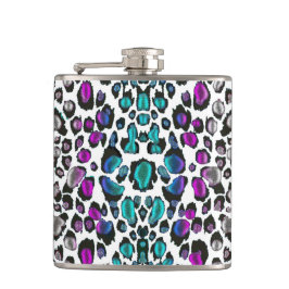 Cantil Da cerceta do leopardo a garrafa violeta a mais