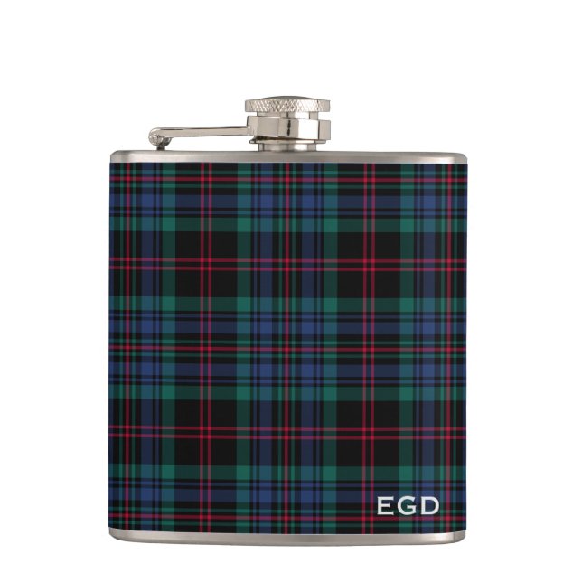Cantil Daly Tartan Monograma Xadrez Real Azul (Frente)