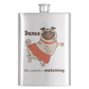 Cantil Dança como se ninguém estivesse assistindo Pug Gir