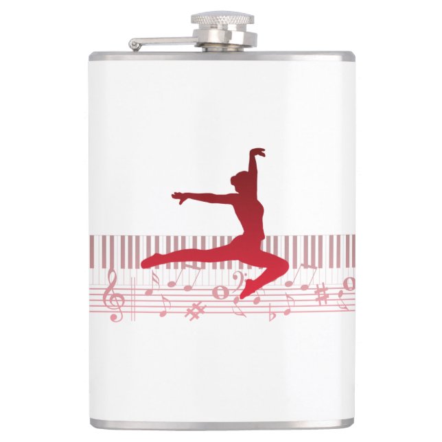 Cantil dançarina de balé em um teclado (Frente)