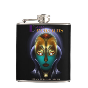 Cantil Daria Cyborg Queen 6oz Vinyl Wrapped Flask