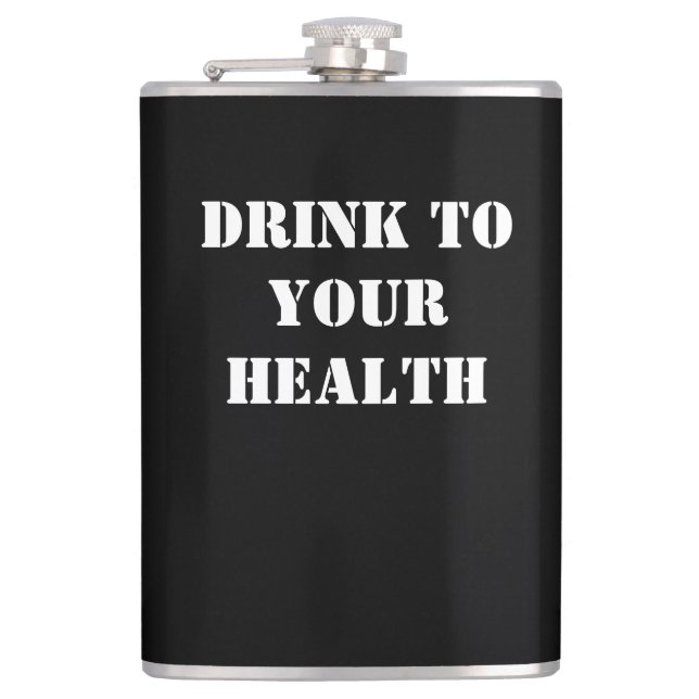 Cantil Dark Humor Flask by Skullnskin / J. H. Thornton (Frente)