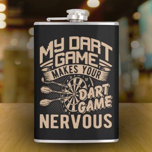 Cantil Dart Game Flex Vinyl Wrapped Flask 8 oz.