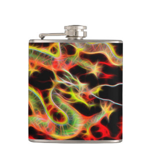 Cantil Decoração do fogo do dragão na energia afortuna