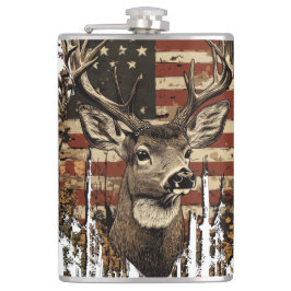 Cantil Deer, Buck Season USA Flag