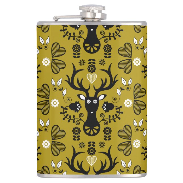 Cantil Deer de Arte Folclórica Moderna (Frente)