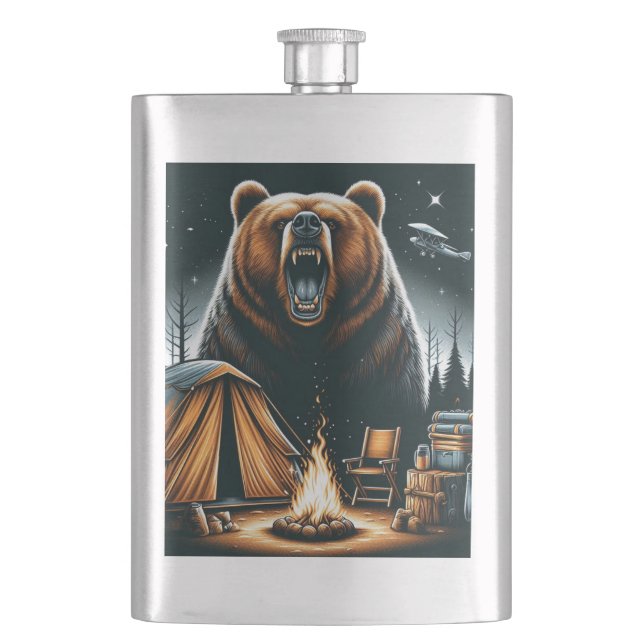 Cantil Deixe-me acampar Zippo Lighter (Frente)