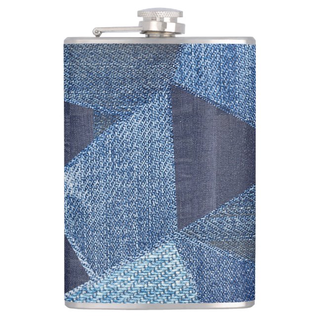 Cantil Denim Urban: Patchwork Disparada. (Frente)