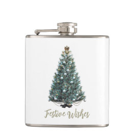Cantil Desejos Festivos. Design de árvore de Natal