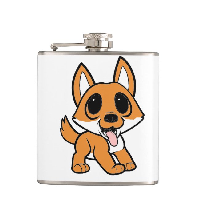 Cantil desenho animado de shiba inu (Frente)