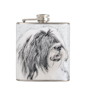 Cantil Desenho Collie Com Carapaça - Arte Cachorra Origin