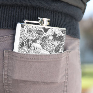 Cantil Desenho de pintura de zebra e rosa