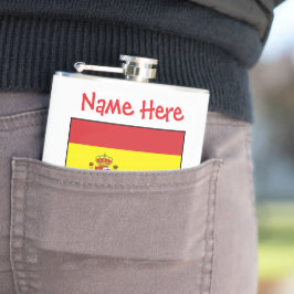 Cantil Desenho Personalizado da Bandeira da Espanha com H