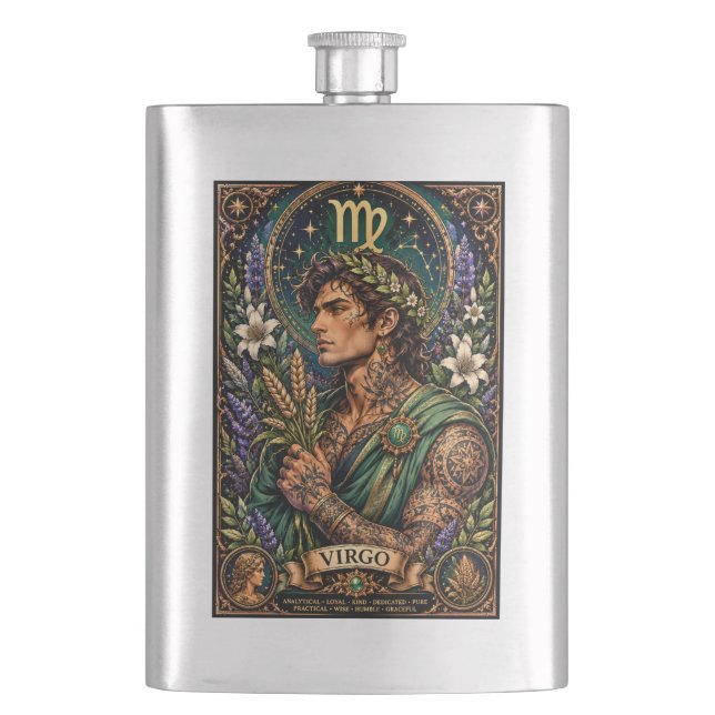 Cantil Desenho Zodiacal Masculino Celestial Virgem (Frente)