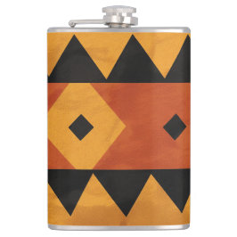 Cantil Design africano em castanho e preto