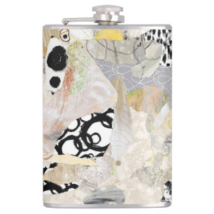 Cantil Design de Colagem Abstrata Elegante Neutra