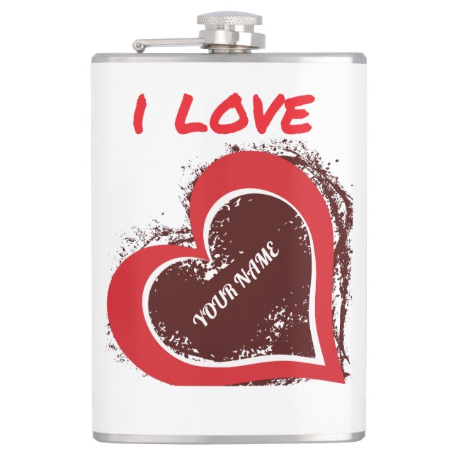 Cantil Design de Coração de Amor Grunge Editável – Adicio (Frente)