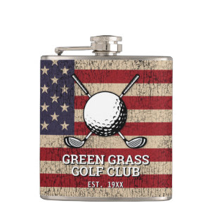 Cantil Design de Golfe com Bandeira Americana