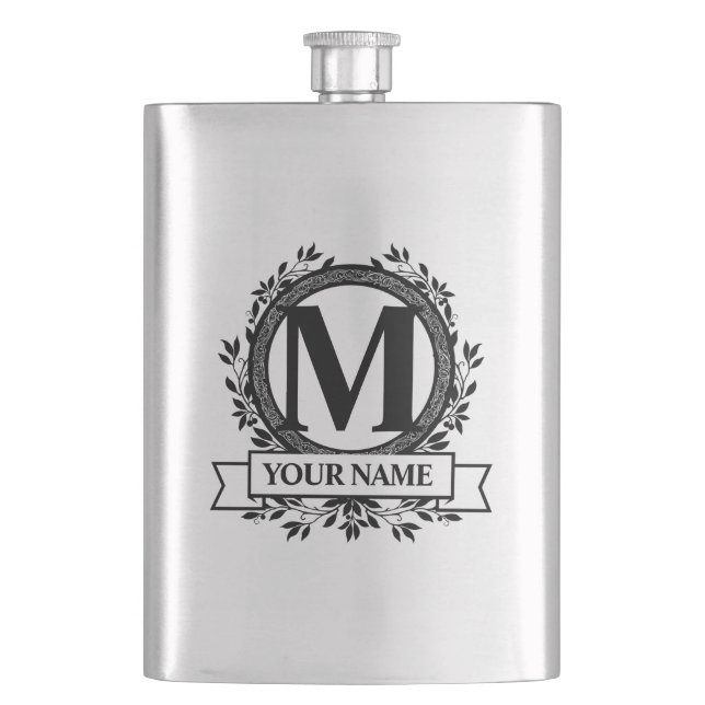 Cantil Design de Monograma Floral (Frente)