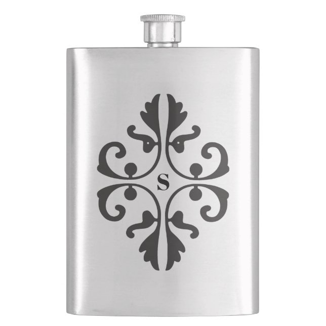 Cantil Design de rolagem com monograma (Frente)