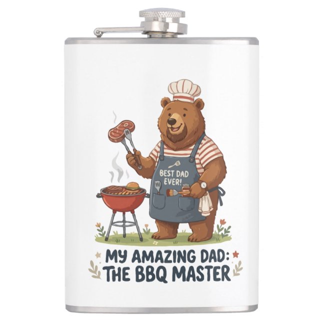 Cantil Design do Papai Urso Mestre do Churrasco (Frente)