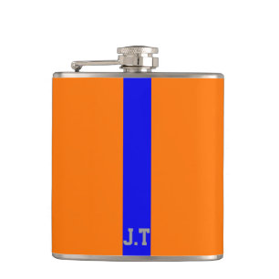 Cantil Design Esportivo Monograma Laranja e Azul