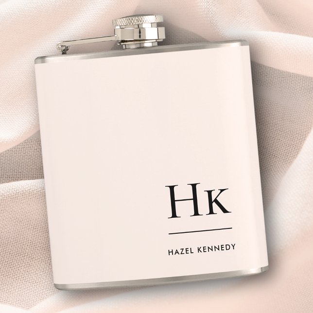 Cantil Despedida de Solteira Rosa Bege Chic Personalizada (Criador carregado)