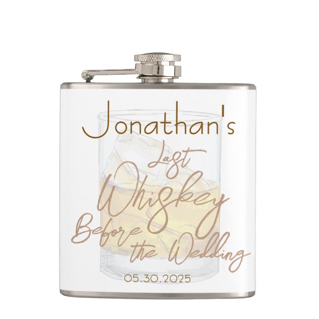 Cantil Despedida de Solteiro com Whisky (Frente)