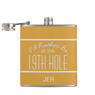 Cantil Dezenove Buraco Campo de Golfe Citação Monograma A