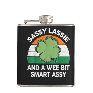 Cantil Dia de São Patrício Sassy Lassie Shamrock Irlandês