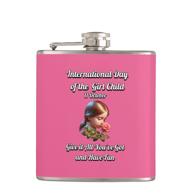 Cantil Dia Internacional da Garota. Divirta-se (Frente)