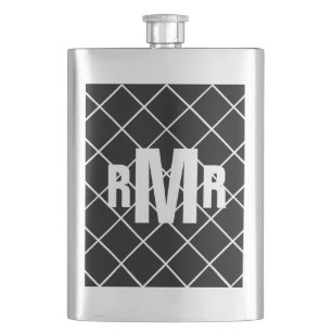 Cantil Diamante Branco Preto Monograma