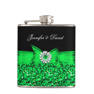 Cantil Diamante Preto Verde Lima Casamento Noivado