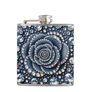 Cantil Diamante Rosa e Brilho Glam Denim