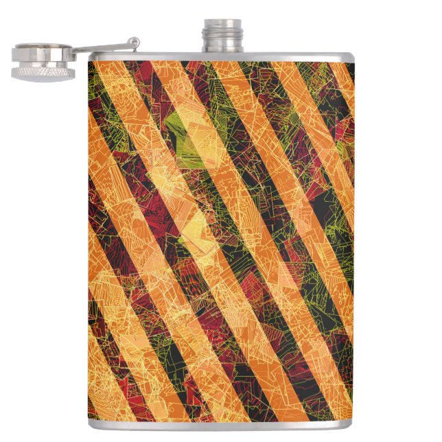 Cantil Diferentes faixas de laranja, pequenos quadrados a (Aberto)