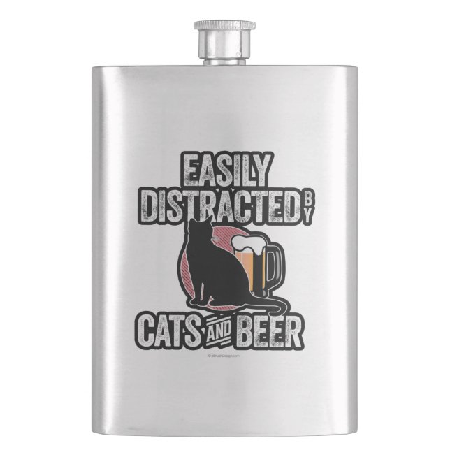 Cantil Distração fácil de gatos e cervejas (Frente)