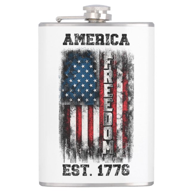 Cantil Distressed American Flag Freedom Est. 1776 (Frente)