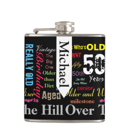 Cantil DIZER Texto | 50.o aniversário feliz | Marco