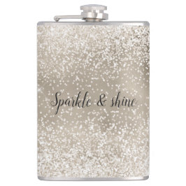 Cantil Dourado Champanhe Branco Glitzy Brilho