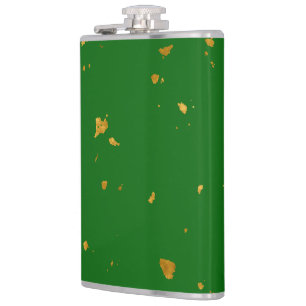 Cantil Dourados Flakes em Emerald Green