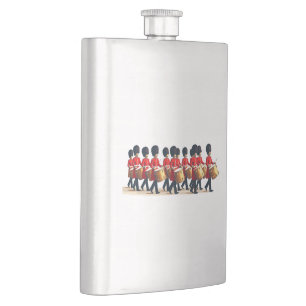 Cantil Doze Drummers Arrancando Estilo de Estêncil de Cor