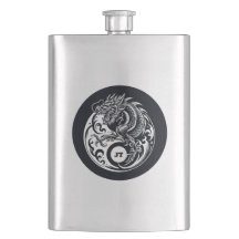 Dragão Chinês em Preto e Branco Personalizado