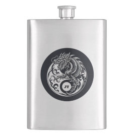 Cantil Dragão Chinês em Preto e Branco Personalizado