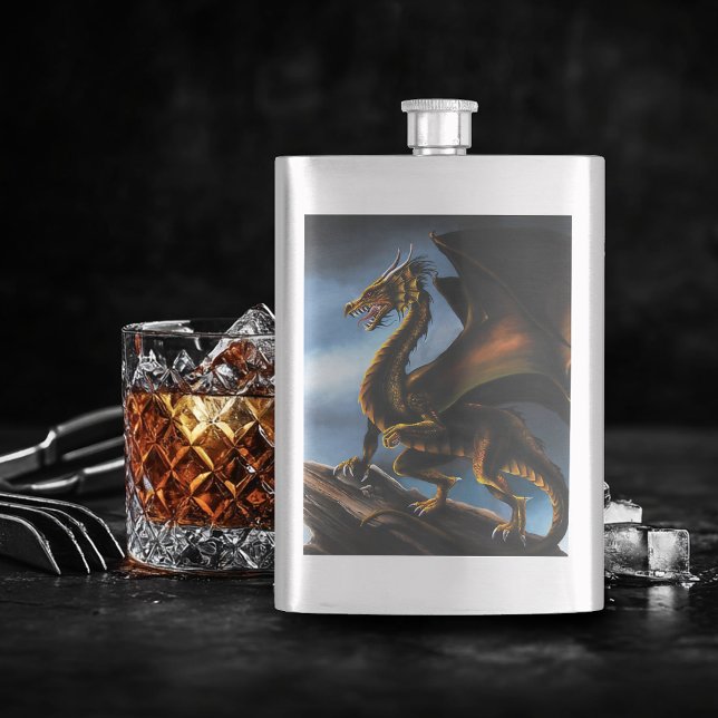 Cantil Dragão preto Dourado de cobre (Criador carregado)