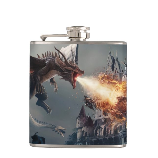 Cantil Dragão Respira no Campo de Batalha Medieval #4 (Frente)