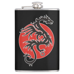 Cantil Dragão Sun - branco vermelho preto + suas ideias