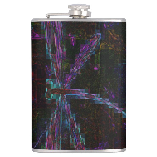 Cantil Dragonfly Pixelada bonito (Frente)